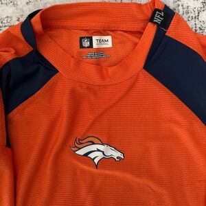 NFL Orange and Navy Long Sleeve Tee